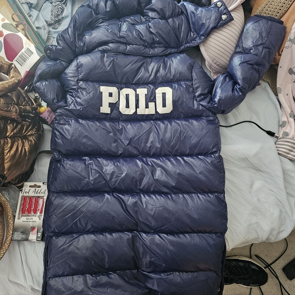 Polo by Ralph Lauren Kids Blue Puffer Coat
